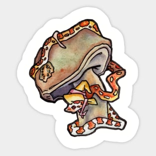 Witchy Little Snake with a Mushroom Sticker